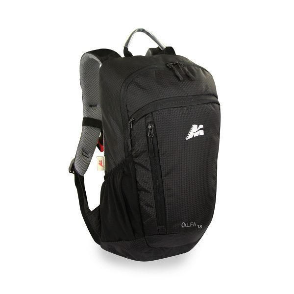 Zaino ALFA 18 Nero Multiuso Tempo Libero e Trekking