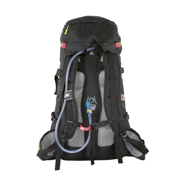 Rucksack Y-45 for alpine in black and grey colour with hydration system compatible