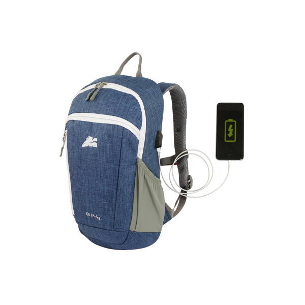 Zaino da Tempo Libero Urban ALFA J 18 Litri con Porta Usb