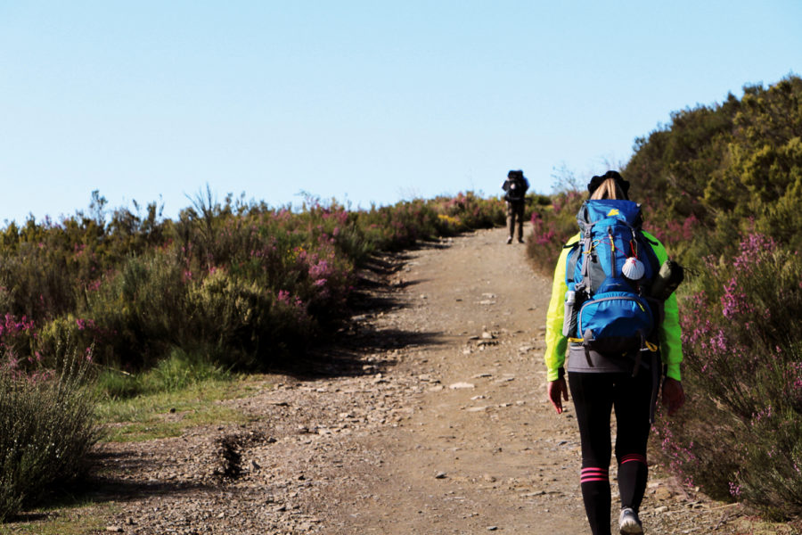 Your backpack for the “Camino De Santiago” hike