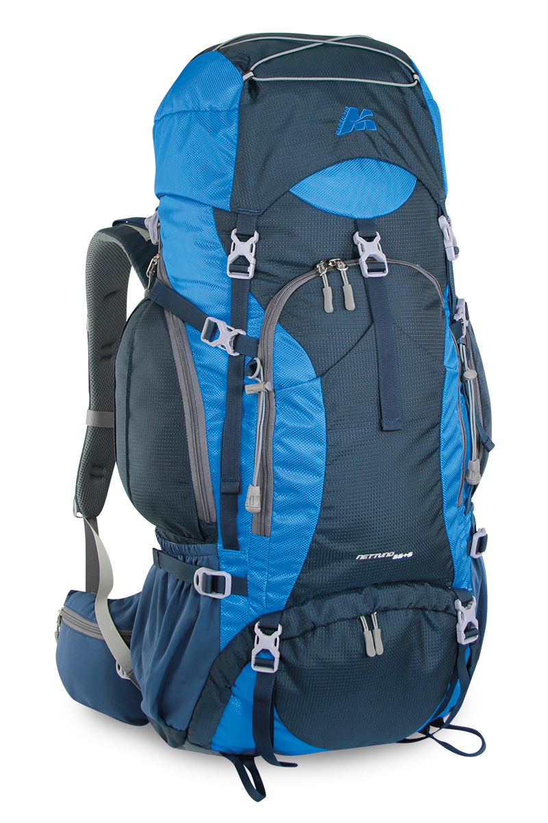 Zaino NETTUNO 55 da Escursionismo Scout e Viaggi Colore Blu Azzurro