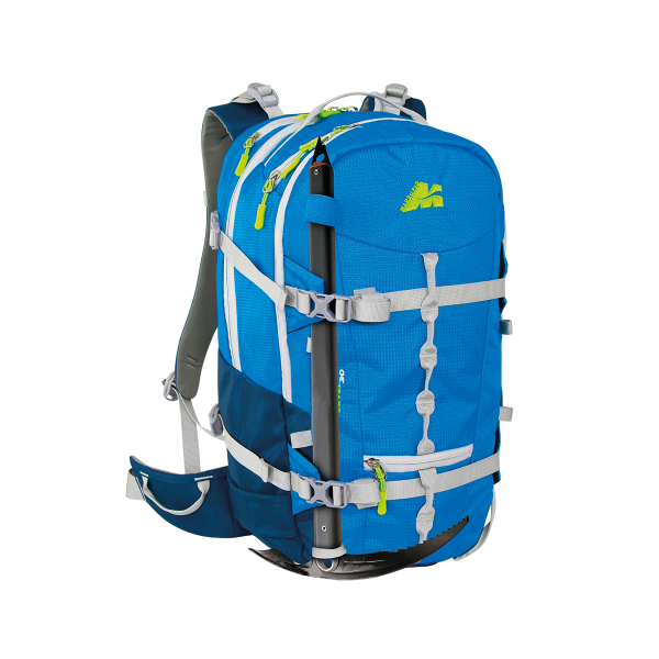 Zaino PRO LEVEL 30 Da Sci Alpinismo Colore Blu Azzurro con Porta Piccozza