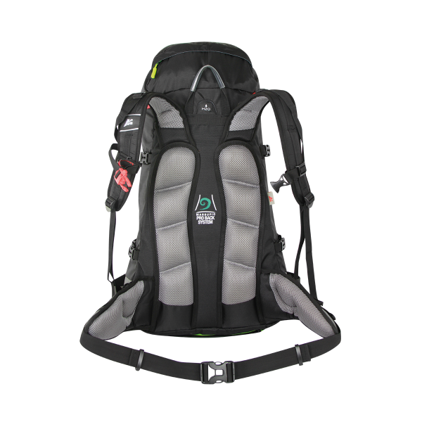 Zaino Y 45 Alpinismo Colore Grigio Nero con Bastino Imbottito